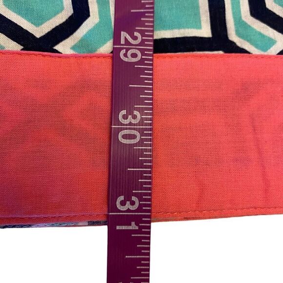 Simply Southern‎ Teal, Navy, and White Tunic with Pink Trim Size Large - Picture 14 of 14